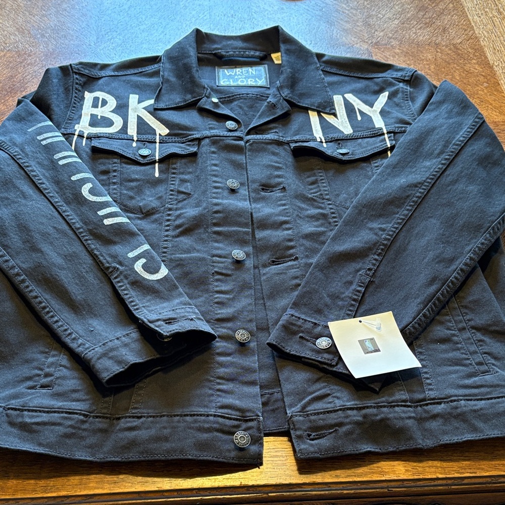 Wren + Glory X NBALAB Black Denim Jacket